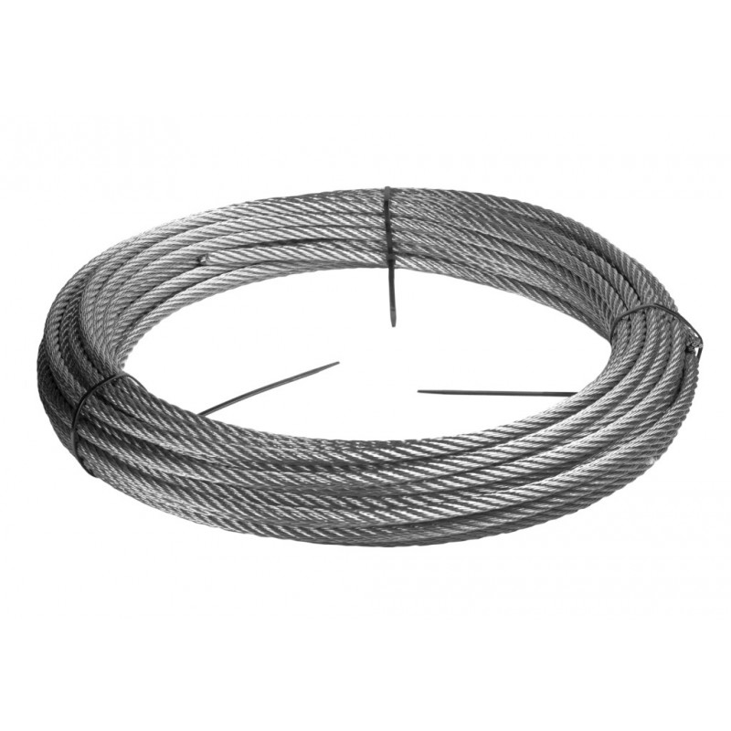 Câble métallique souple en fil d'acier zingué, 3,0 MM